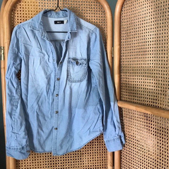 lightweight denim shirt womens